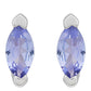 Conjunto de Plata con Tanzanita AAA ( Pendientes )