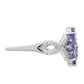 Anillo de Plata con Tanzanita AAA