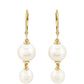 Pendientes de Oro 9K con Perla blanca de agua dulce