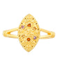 Anillo de Plata Bañada en Oro con Amatista y Citrino de Madeira