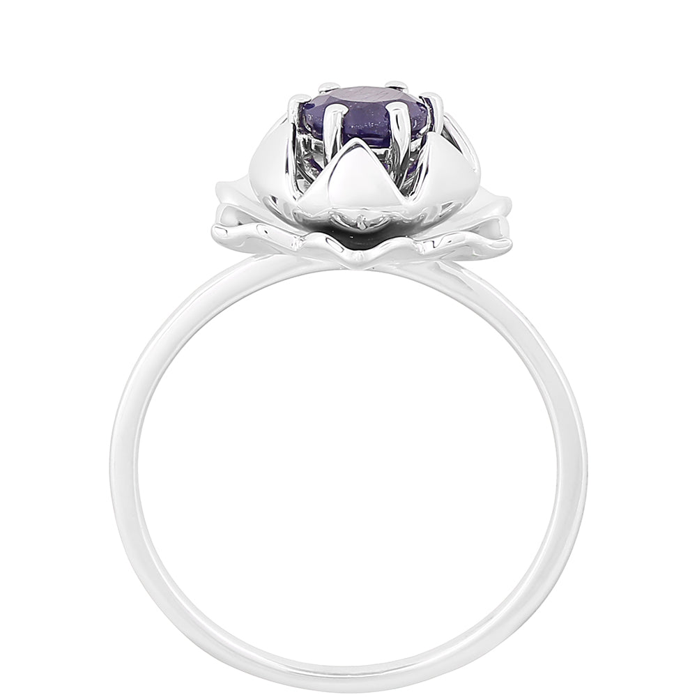 Anillo de Plata con Zafiro de Tailandia 4 