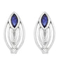 Pendientes de Plata con Zafiro de Tailandia