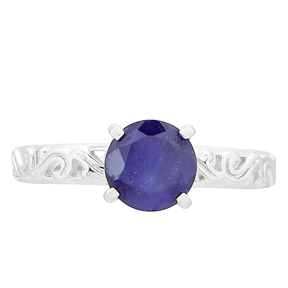 Anillo de Plata con Zafiro de Tailandia 1 