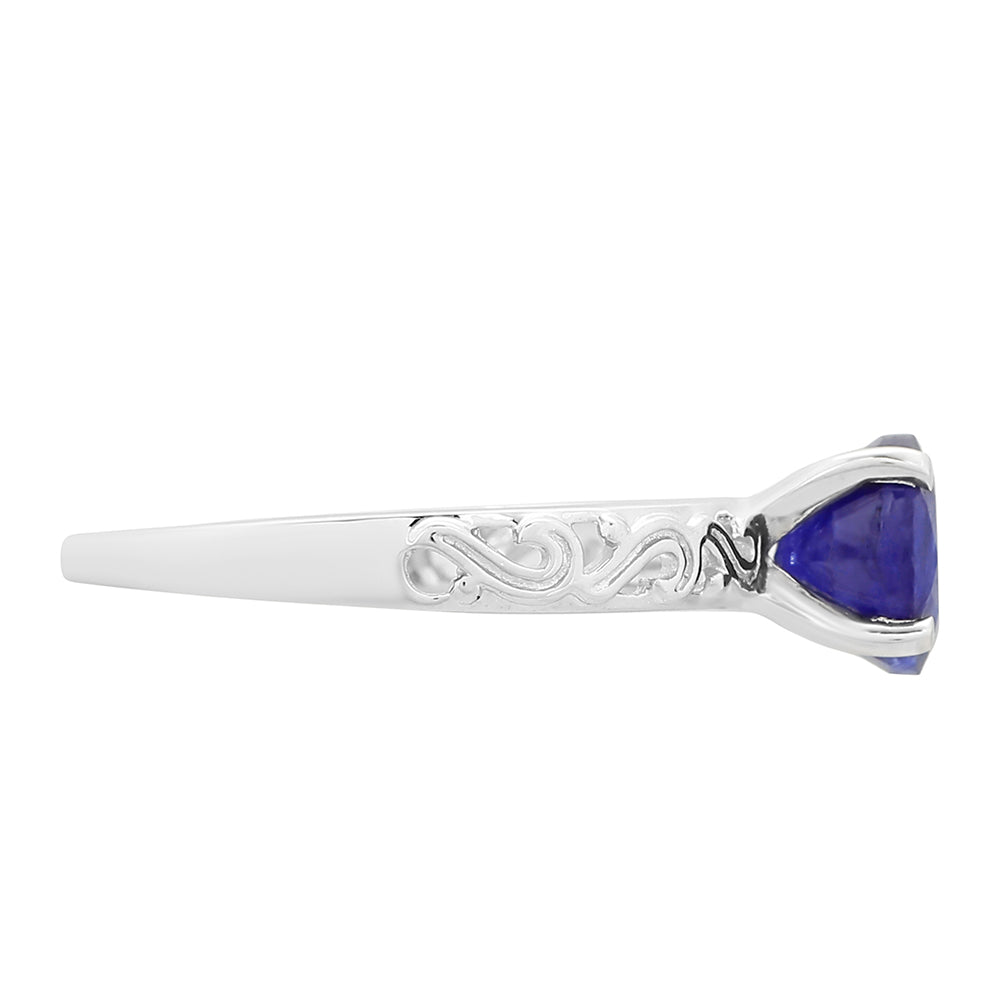 Anillo de Plata con Zafiro de Tailandia