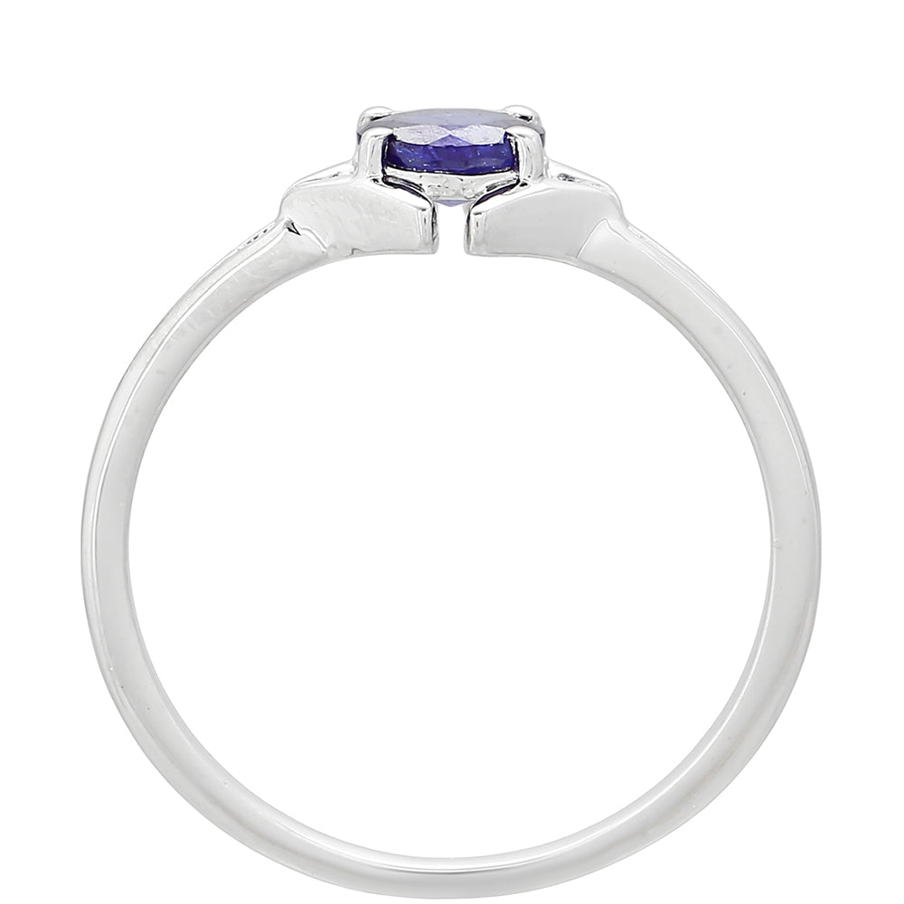Anillo de Plata con Zafiro de Tailandia