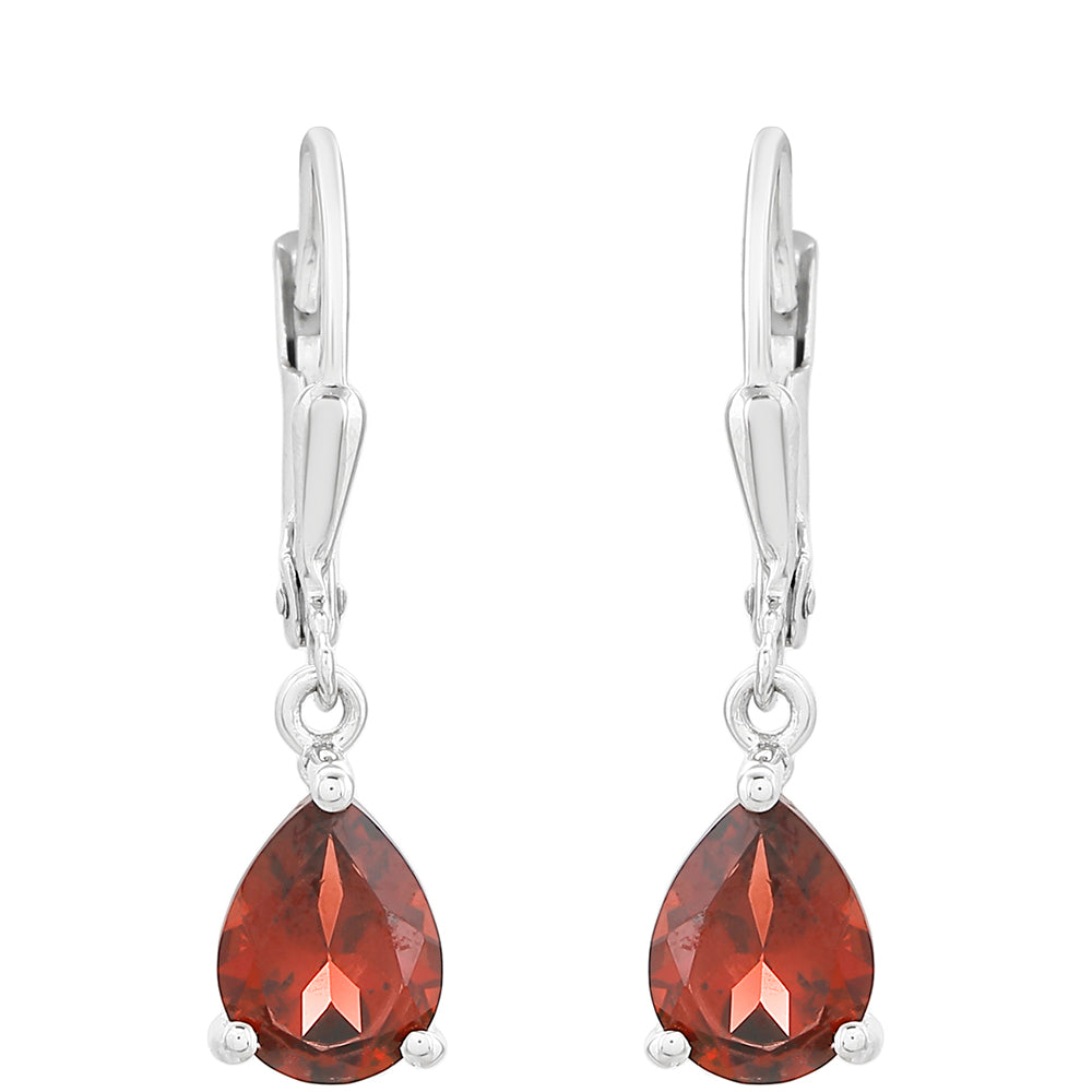 Pendientes de Plata con Granate