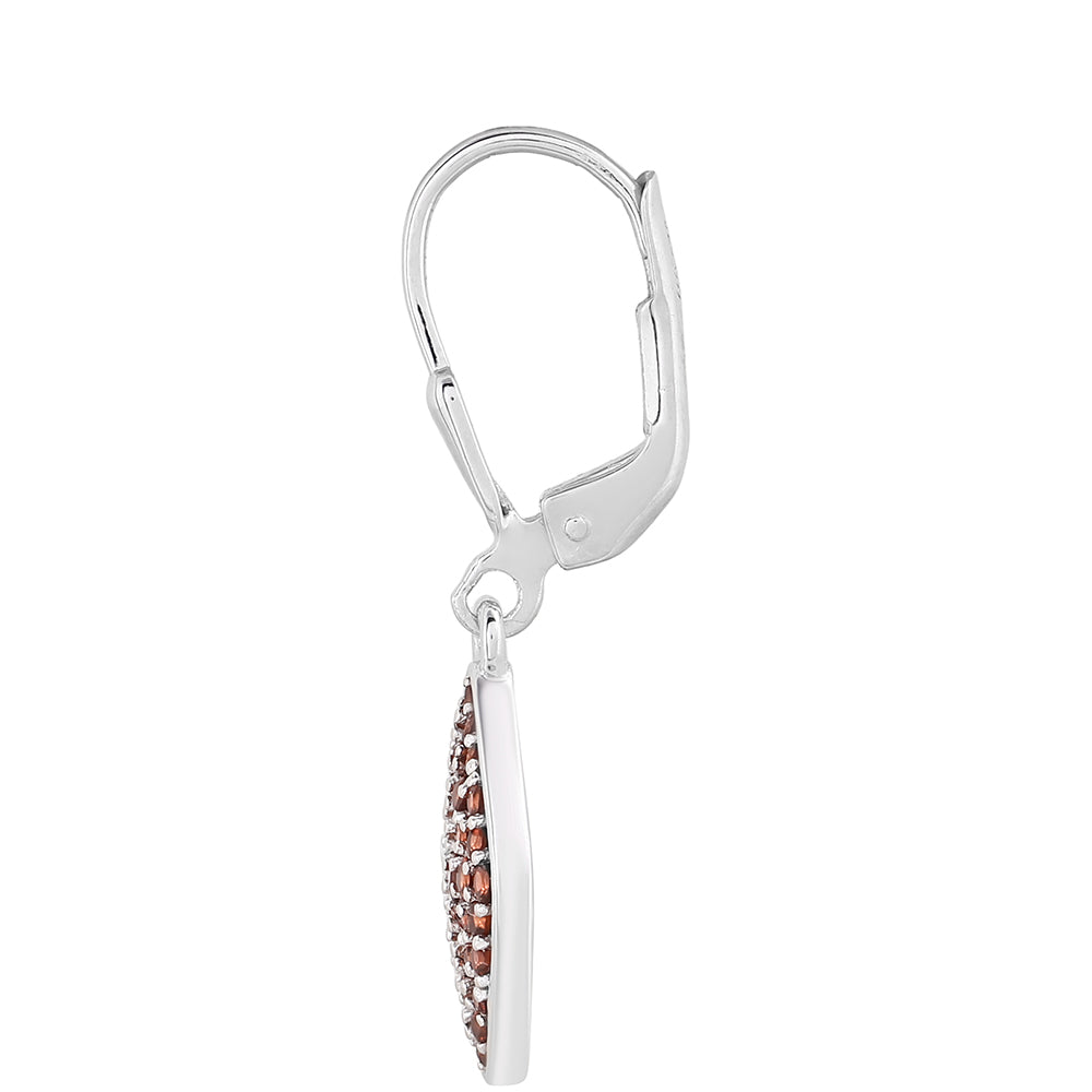 Pendientes de Plata con Granate 2 