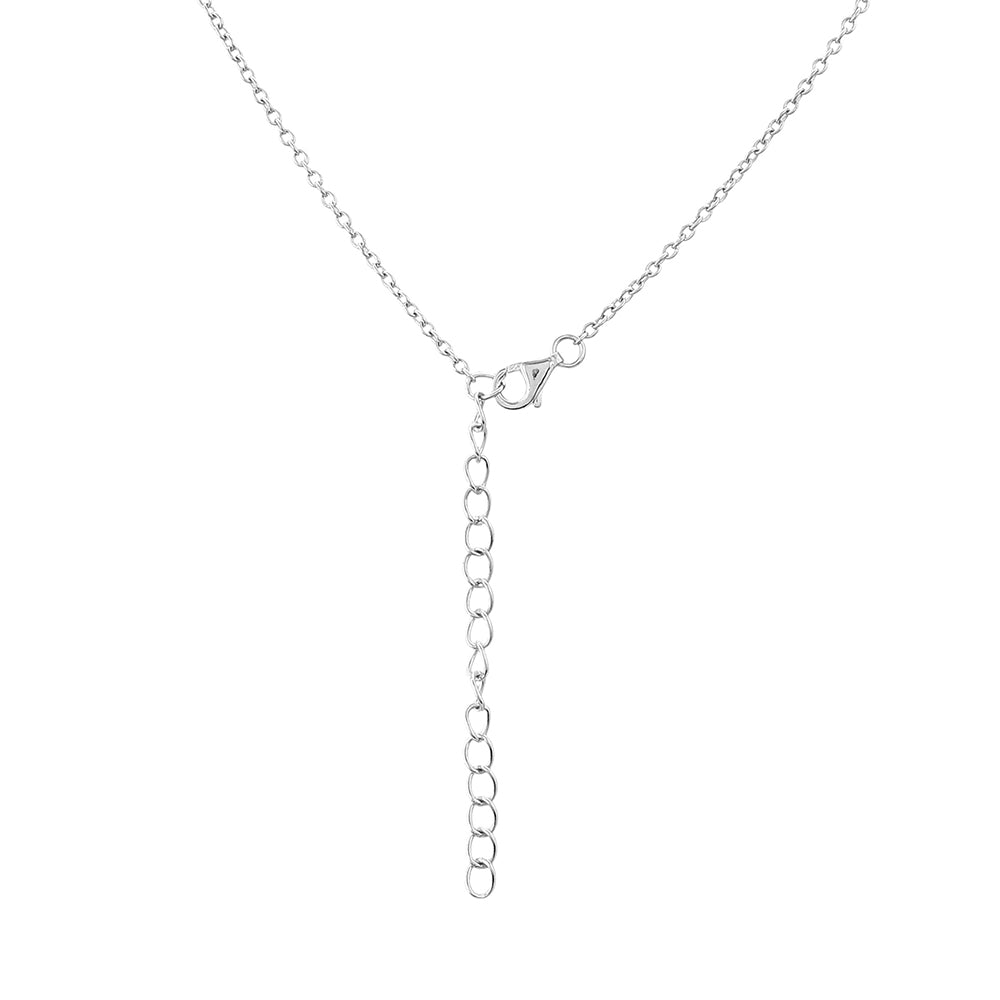 Collar de Plata con Zafiro de Tailandia y Topacio Blanco 2 
