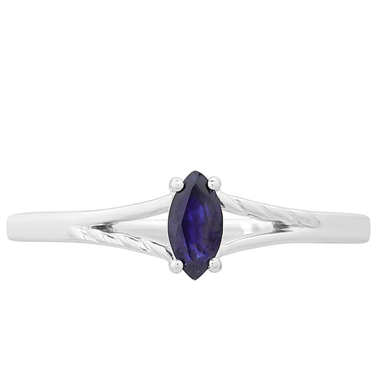 Anillo de Plata con Zafiro de Tailandia