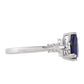 Anillo de Plata con Zafiro de Tailandia y Topacio Blanco