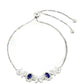 Pulsera de Plata con Zafiro de Tailandia y Topacio Blanco