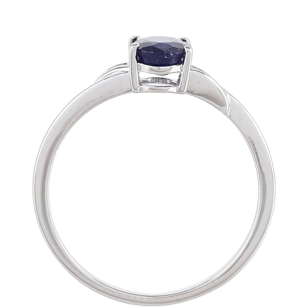 Anillo de Plata con Zafiro de Tailandia 4 