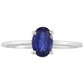 Anillo de Plata con Zafiro de Tailandia
