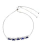 Pulsera de Plata con Zafiro de Tailandia y Topacio Blanco