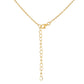 Collar de Plata Bañada en Oro con Perla Barroca Cultivada de Agua Dulce y Topacio Blanco
