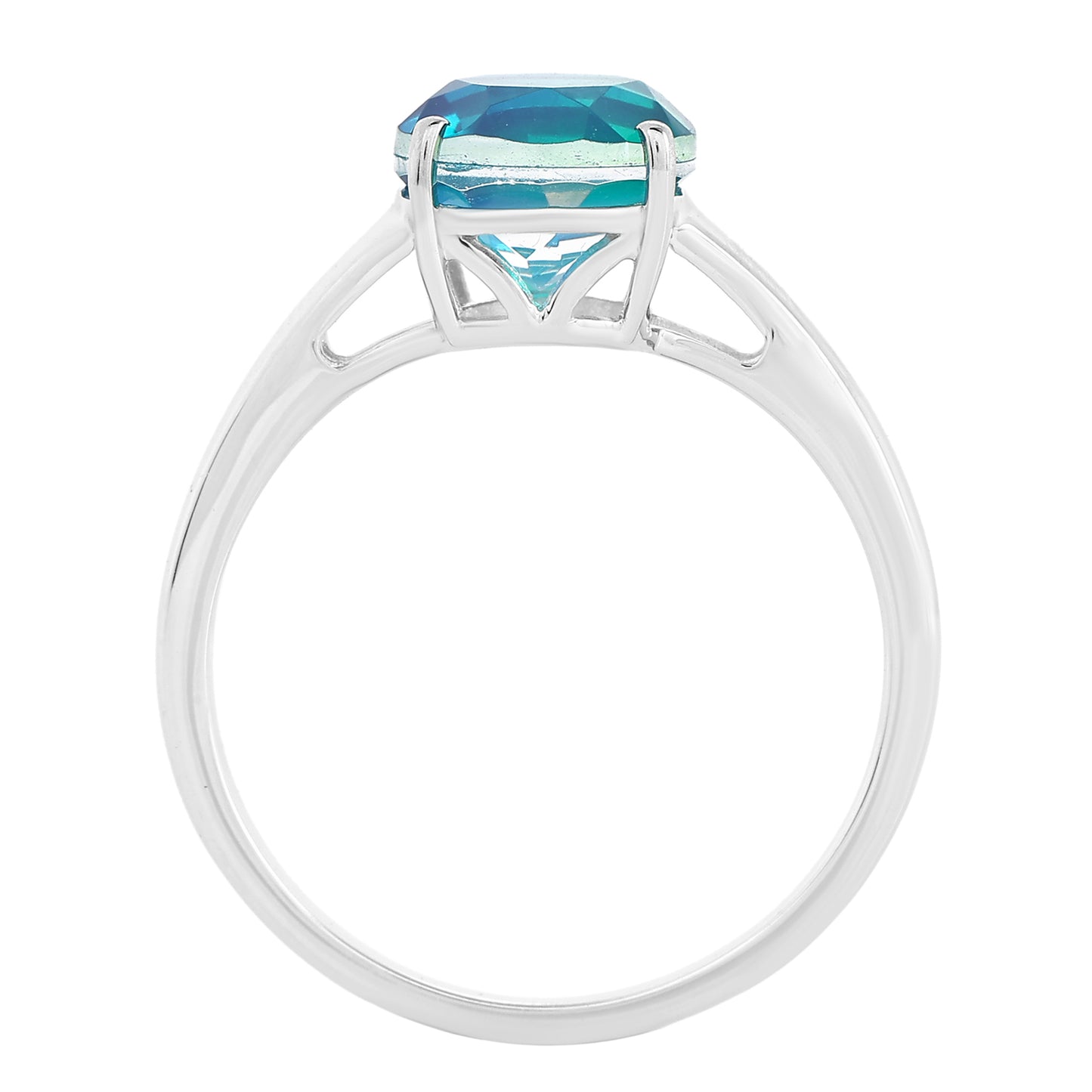 Anillo de Plata con Cuarzo Pavo Real