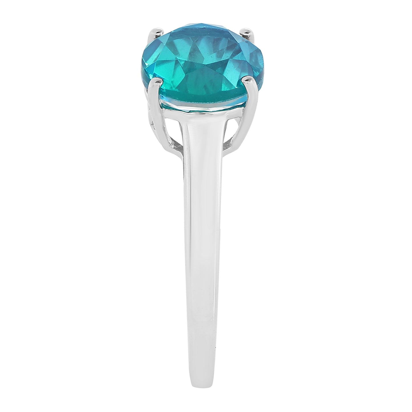 Anillo de Plata con Cuarzo Pavo Real