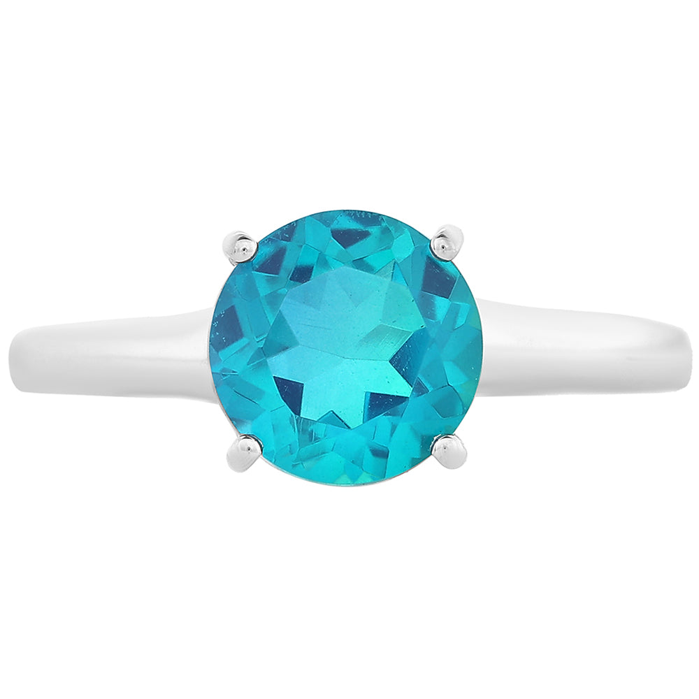 Anillo de Plata con Cuarzo Pavo Real 1 
