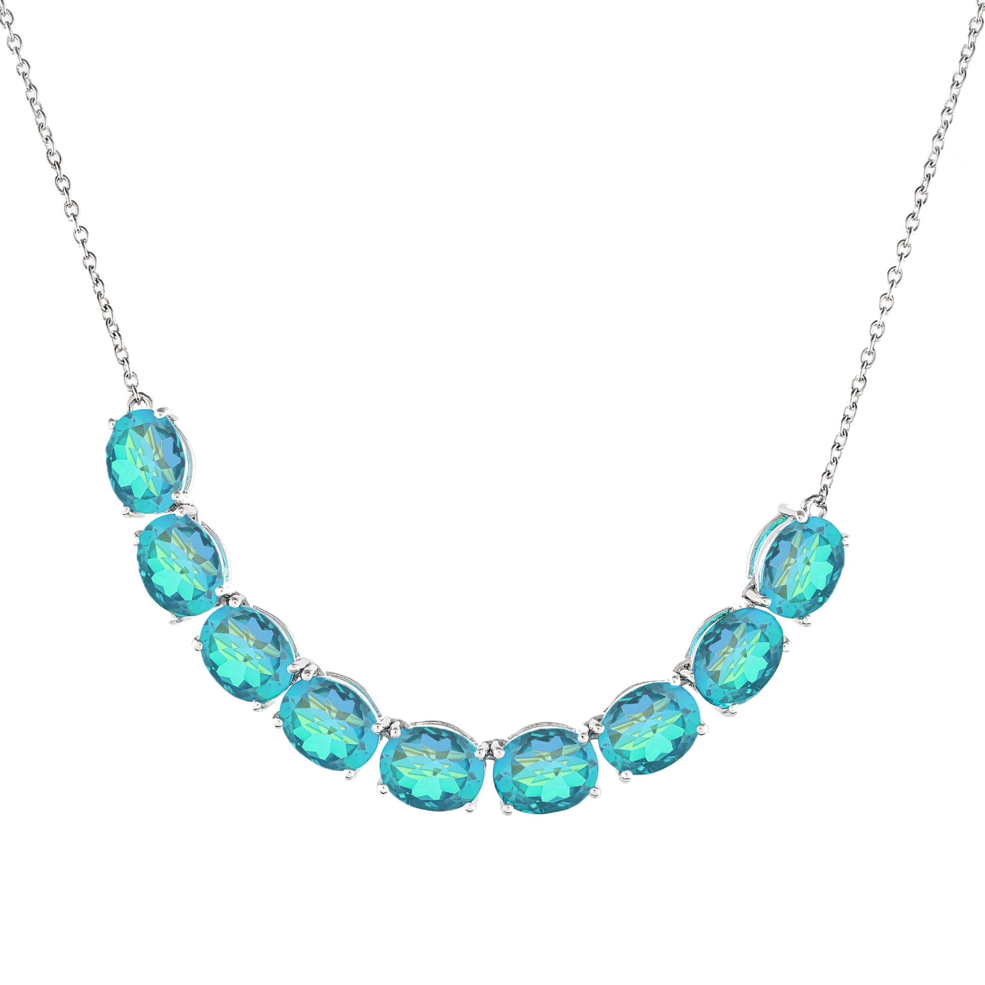 Collar de Plata con Cuarzo Pavo Real 4 