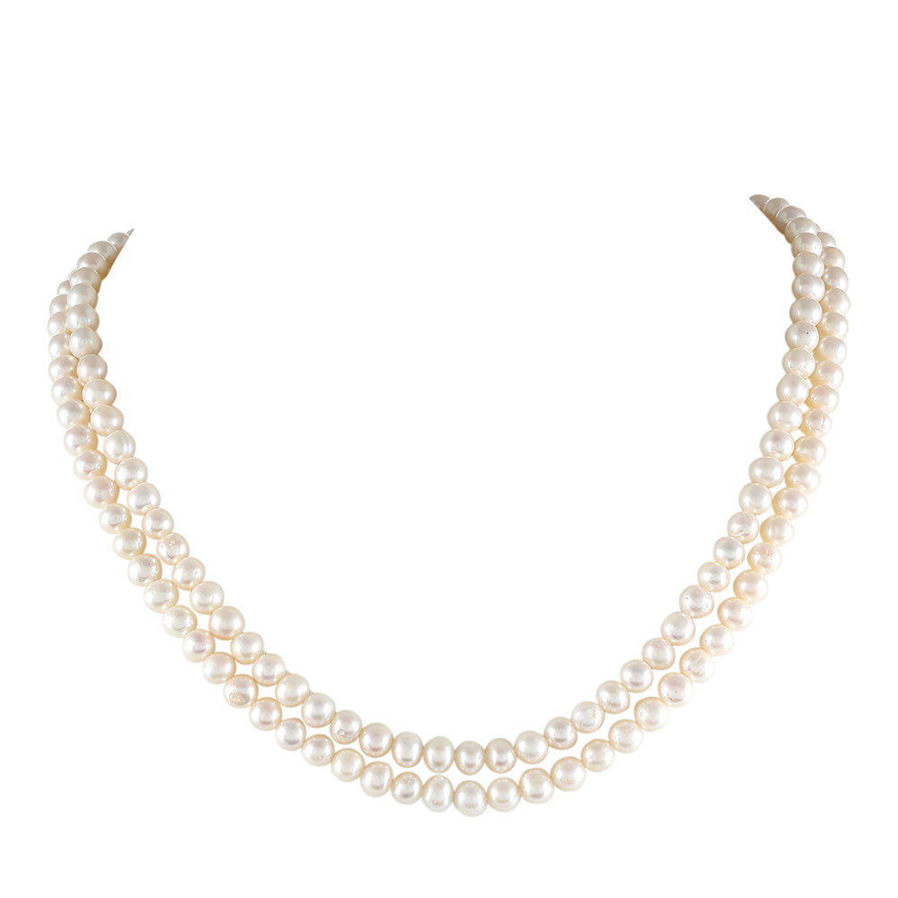 Collar de Plata Bañada en Oro con Perla Barroca Cultivada de Agua Dulce 1 