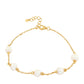 Pulsera de Plata Bañada en Oro con Perla Barroca Cultivada de Agua Dulce