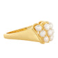 Anillo de Plata Bañada en Oro con Perla Barroca Cultivada de Agua Dulce