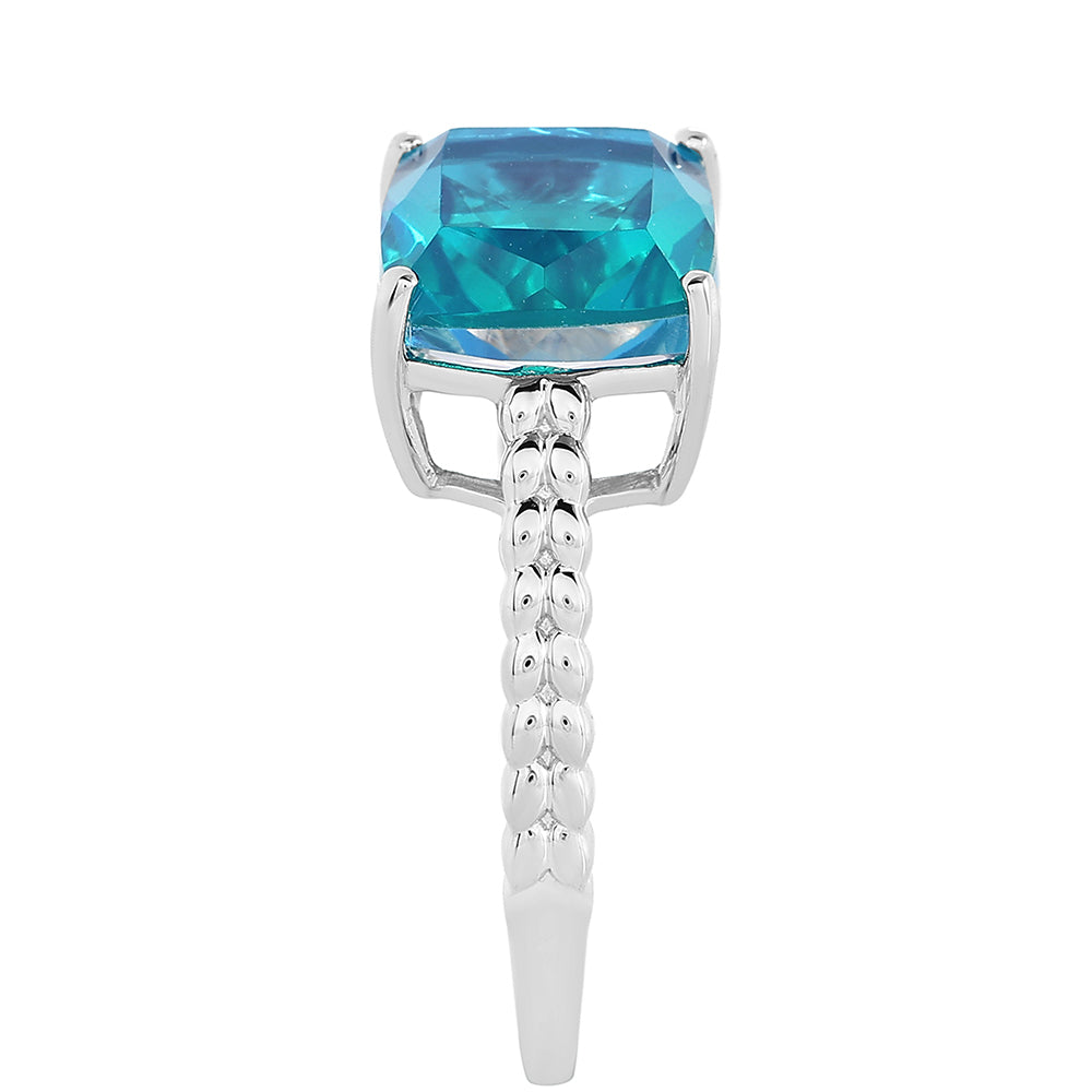 Anillo de Plata con Cuarzo Pavo Real 4 