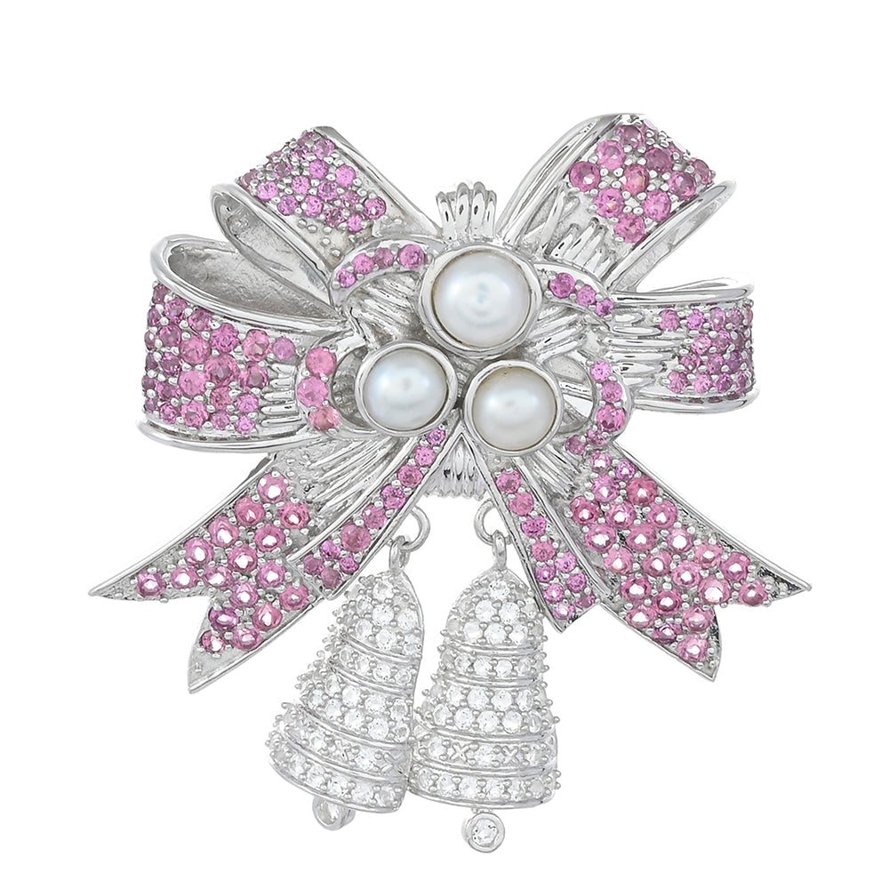 Broche de Plata con Granate Rodolita 1 