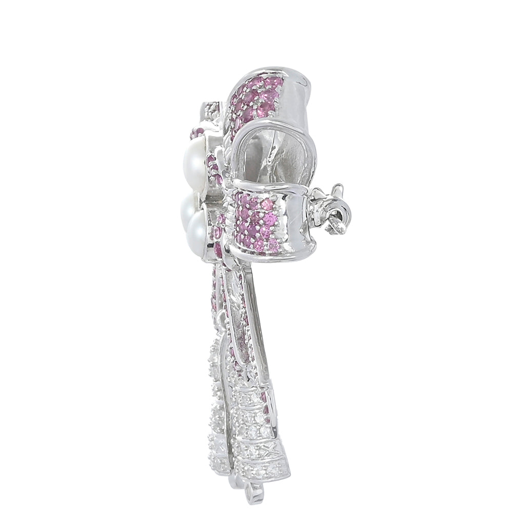 Broche de Plata con Granate Rodolita 2 