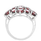 Anillo de Plata con Granate Rodolita