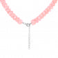 Collar de Plata con Cuarzo Rosado y Topacio Blanco