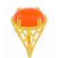 Anillo de Plata Bañada en Oro con Cornalina