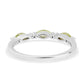 Anillo de Plata con Peridoto y Topacio Blanco