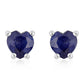 Pendientes de Plata con Zafiro Azul