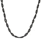 Collar de Plata Bañada en Oro con Espinela Negra
