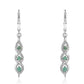 Pendientes de Plata con Esmeralda de Brasil y Topacio Blanco