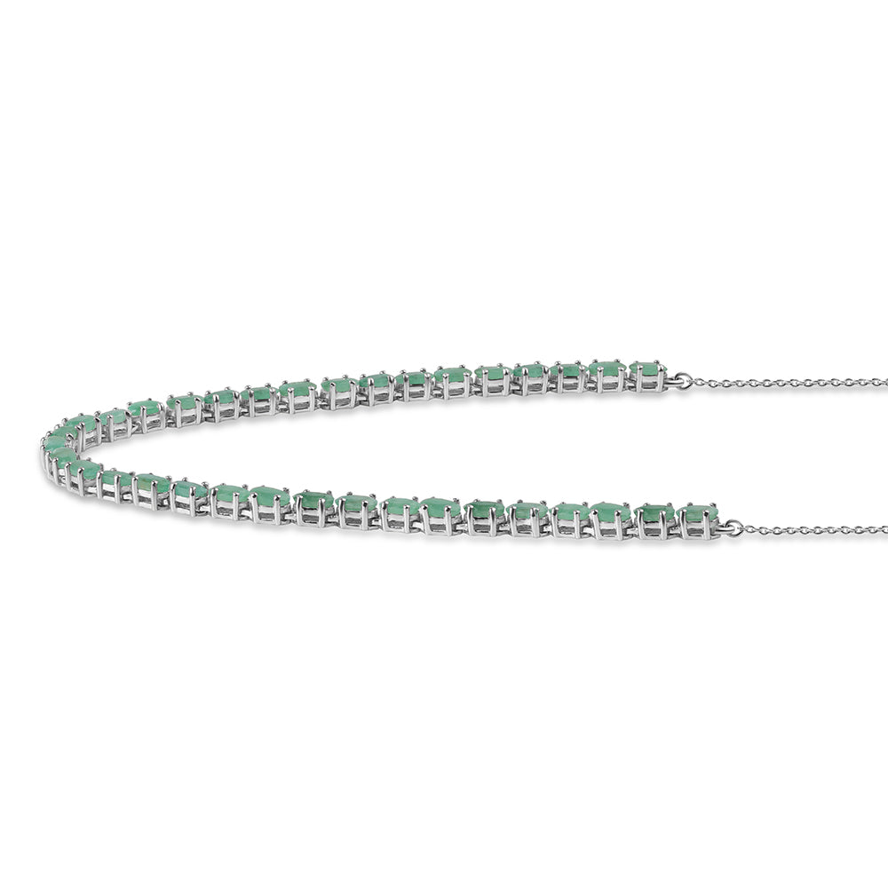 Collar de Plata con Esmeralda de Brasil 1 