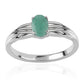 Anillo de Plata con Esmeralda de Brasil