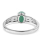 Anillo de Plata con Esmeralda de Brasil