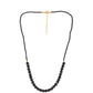 Collar de Plata Bañada en Oro con Espinela Negra