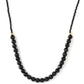 Collar de Plata Bañada en Oro con Espinela Negra