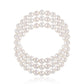 Conjunto Cuenta con Perla blanca de agua dulce