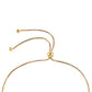 Pulsera de Plata Bañada en Oro con Diamante Azul