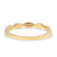 Anillo de Plata Bañada en Oro con Diamante Azul