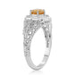 Anillo de Plata con Citrino