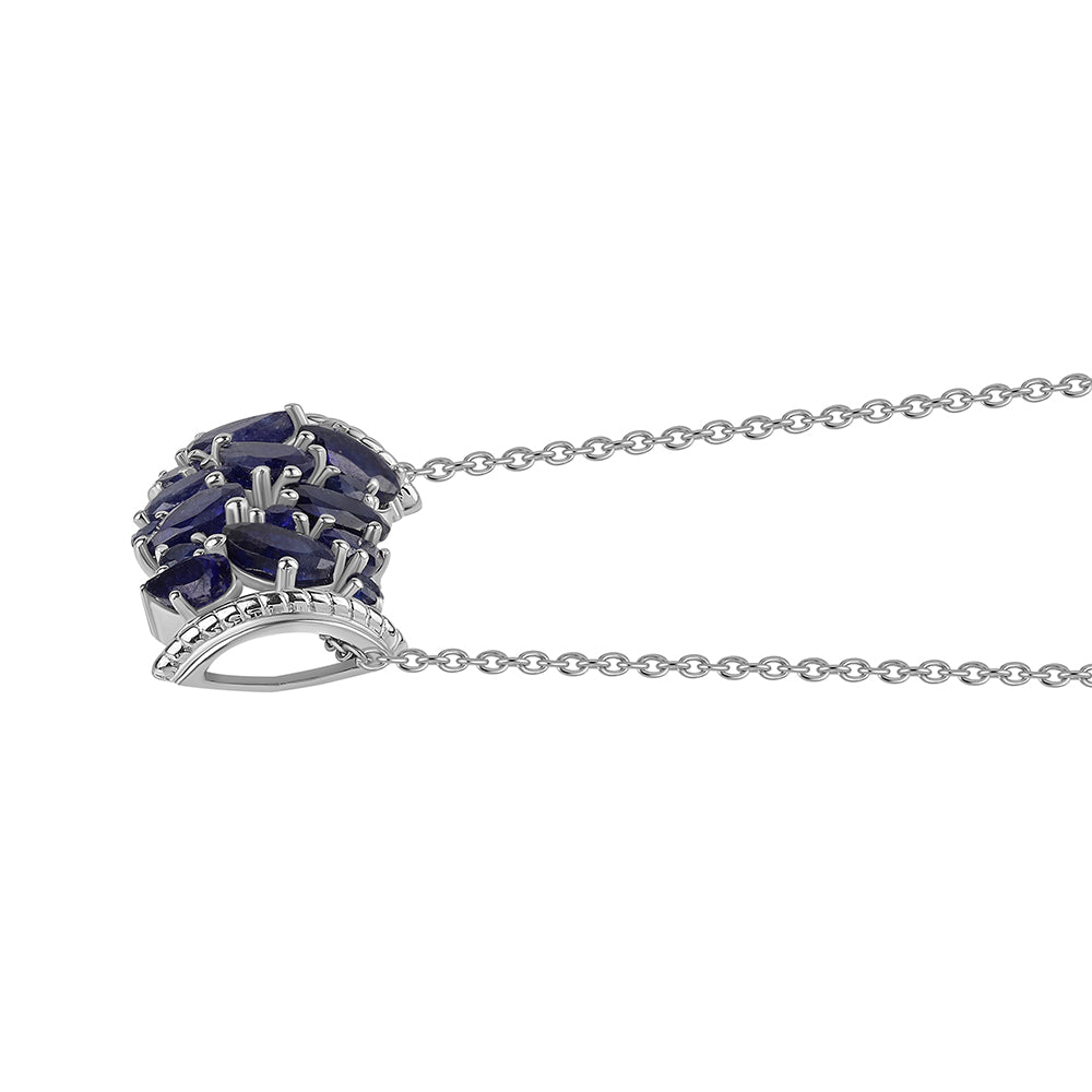 Collar de Plata con Zafiro Azul Australiano 2 