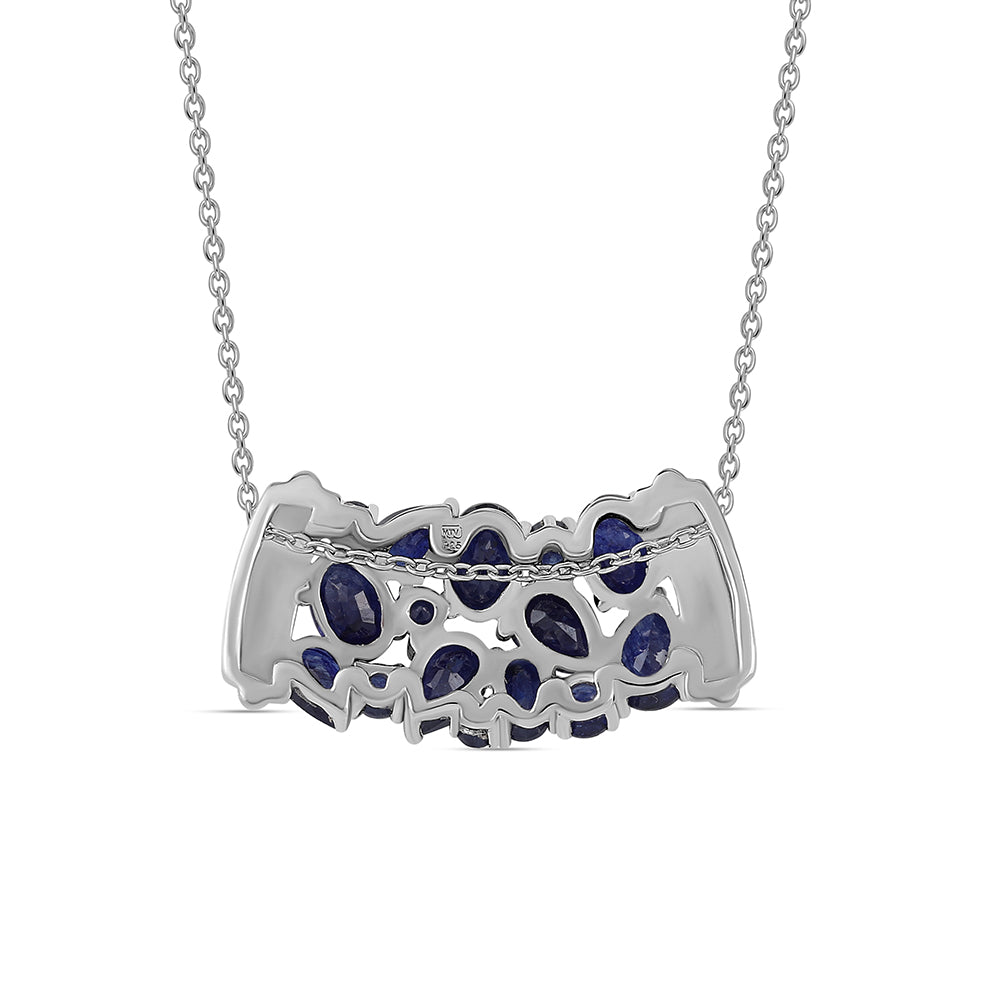 Collar de Plata con Zafiro Azul Australiano 3 
