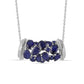 Collar de Plata con Zafiro Azul Australiano