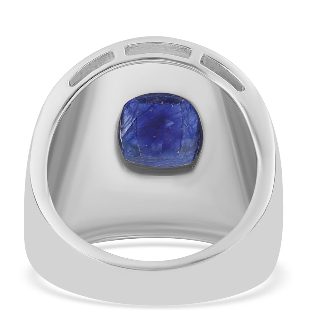 Anillo de Plata con Zafiro Azul Australiano 3 