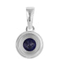 Colgante de Plata con Zafiro Azul Australiano y Topacio Blanco